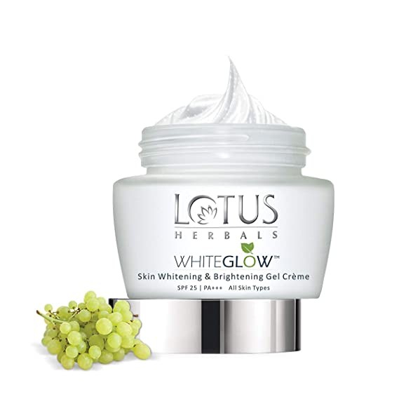 Lotus Herbals Whiteglow Skin Whitening And Brightening Gel Cream | SPF 25 | 60g